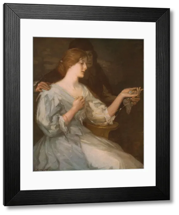 Framed Print : The Charm, late 19th-early 20th century, (c1930). Creator: Robert Hope Framed Print : The Charm, late 19th-early 20th century, (c1930). Creator: Robert Hope