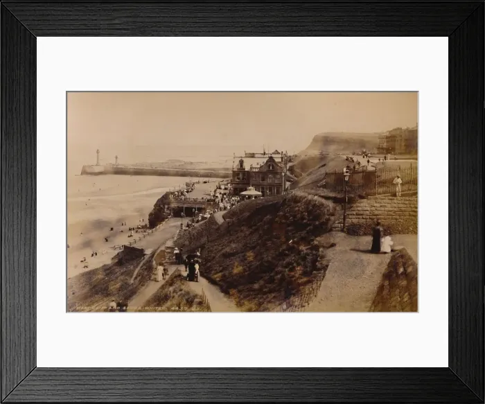 Framed Print : West Cliff and Sands, 1929. Creator: Unknown Framed Print : West Cliff and Sands, 1929. Creator: Unknown