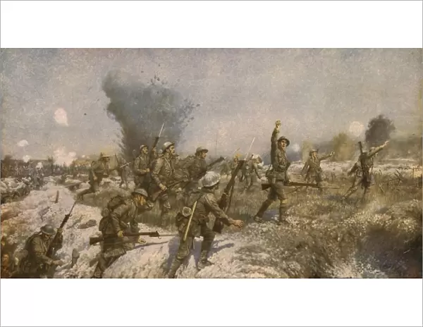 Attack of the Ulster Division, 1 July 1916, (c1930). Creator: James Prinsep Beadle