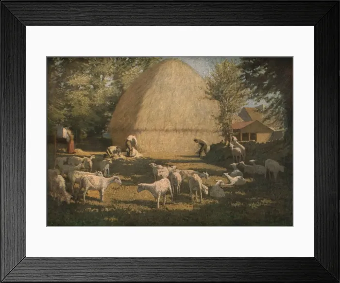 Framed Print : Sheep Shearing, 1901, (c1930). Creator: Dermod O Brien