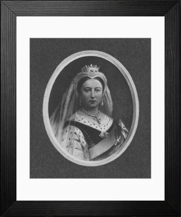 Framed Print : Queen Victoria in State Robes, (1901). Creator: Unknown Framed Print : Queen Victoria in State Robes, (1901). Creator: Unknown