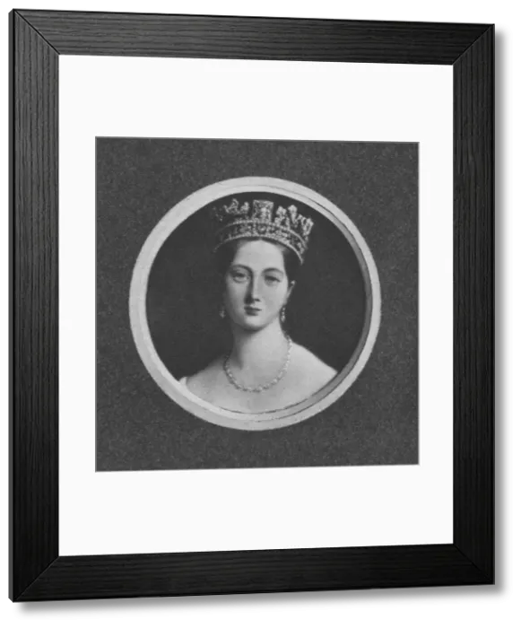 Framed Print : Queen Victoria at the time of her Accession, (1901). Creator: Unknown Framed Print : Queen Victoria at the time of her Accession, (1901). Creator: Unknown