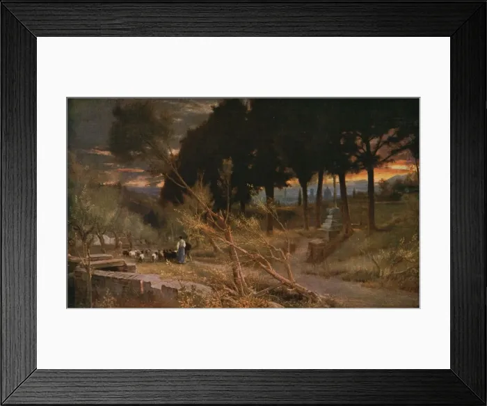 Framed Print : Florence: Evening, 1896, (c1930). Creator: Albert Goodwin Framed Print : Florence: Evening, 1896, (c1930). Creator: Albert Goodwin