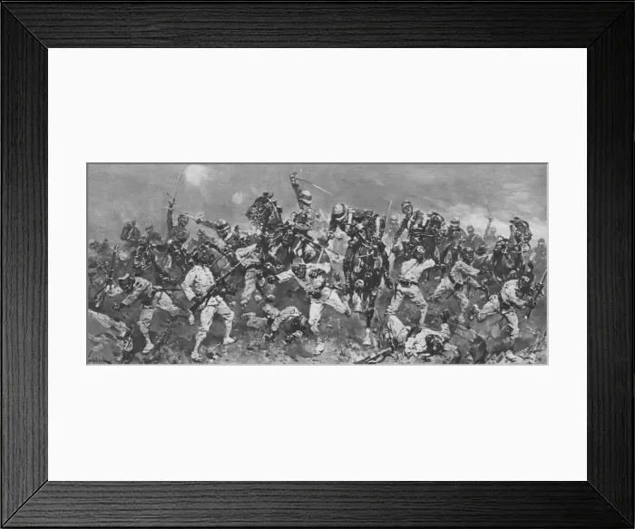 Framed Print : The Rebellion of Arabi Pasha in Egypt, 1882: The Charge at the Battle of Kassassin, (1901) Framed Print : The Rebellion of Arabi Pasha in Egypt, 1882: The Charge at the Battle of Kassassin, (1901)