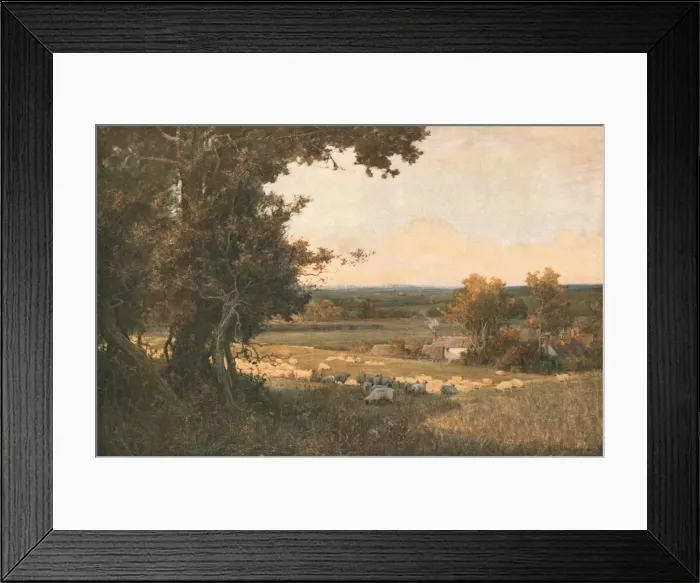 Framed Print : The Golden Valley, c1893, (c1930). Creator: Alfred Edward East Framed Print : The Golden Valley, c1893, (c1930). Creator: Alfred Edward East
