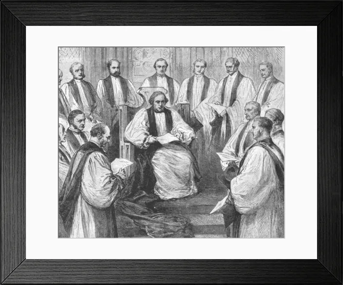 Framed Print : The Installation of Dr. Benson as Archbishop of Canterbury, March 22, 1883, (1901) Framed Print : The Installation of Dr. Benson as Archbishop of Canterbury, March 22, 1883, (1901)