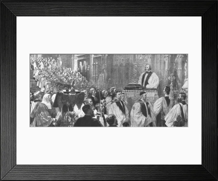 Framed Print : Enthronement of Dr. Temple as Archbishop in Canterbury Cathedral, January 8, 1897, (1901) Framed Print : Enthronement of Dr. Temple as Archbishop in Canterbury Cathedral, January 8, 1897, (1901)
