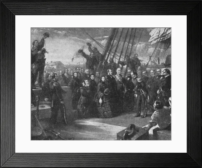 Framed Print : Queen Victorias Interest in the Search for Franklin: 1856, (1901). Creator: Unknown Framed Print : Queen Victorias Interest in the Search for Franklin: 1856, (1901). Creator: Unknown