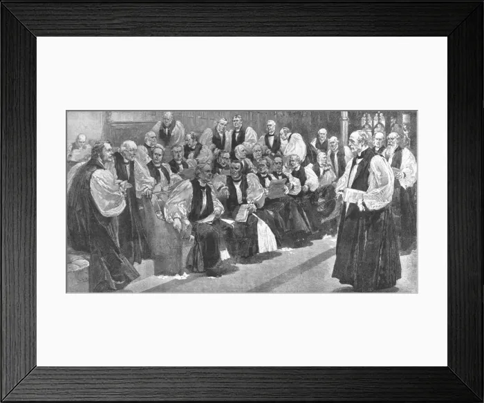 Framed Print : Peers Spiritual in the House of Lords in 1894, (1901). Creator: Unknown Framed Print : Peers Spiritual in the House of Lords in 1894, (1901). Creator: Unknown