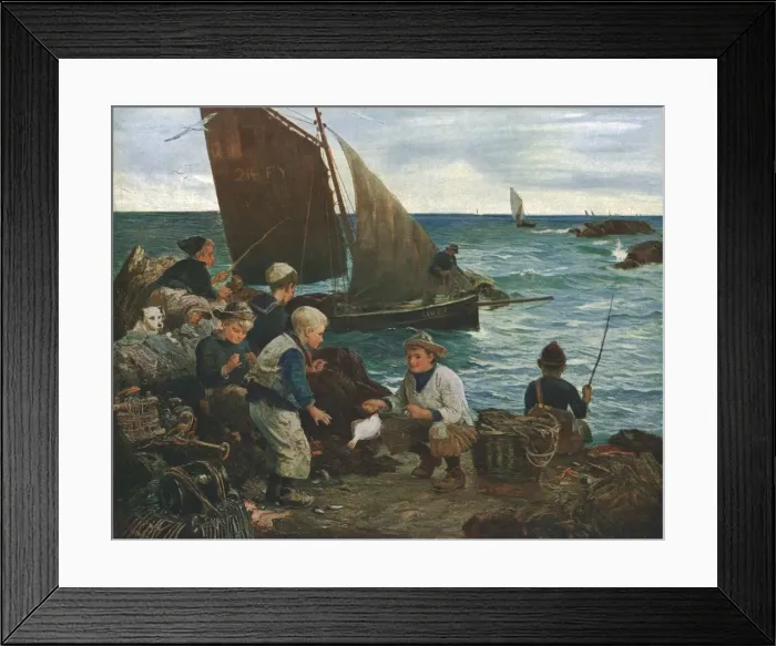 Framed Print : Sons of the Sea, c1912, (c1930). Creator: John Robertson Reid Framed Print : Sons of the Sea, c1912, (c1930). Creator: John Robertson Reid