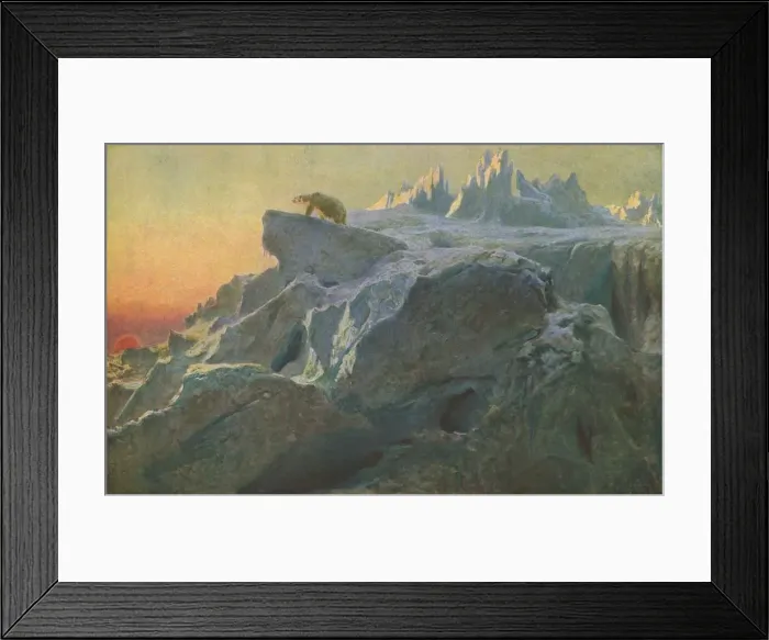 Framed Print : Beyond Mans Footsteps, c1894, (c1930). Creator: Briton Riviere Framed Print : Beyond Mans Footsteps, c1894, (c1930). Creator: Briton Riviere