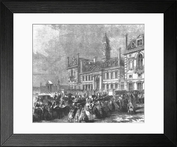 Framed Print : Inauguration of Wellington College, Sandhurst: Arrival of Queen Victoria, 1859, (1901) Framed Print : Inauguration of Wellington College, Sandhurst: Arrival of Queen Victoria, 1859, (1901)