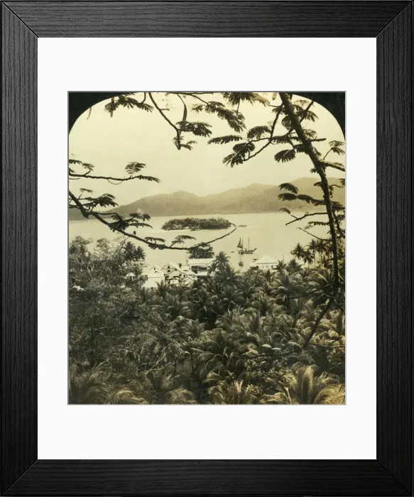 Framed Print : A View of Samarai, British New Guinea, c1909. Creator: George Rose Framed Print : A View of Samarai, British New Guinea, c1909. Creator: George Rose
