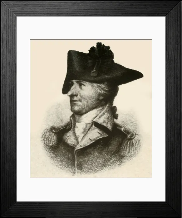 Framed Print : General Philemon Dickinson, showing high cut coat, c1780, (1937). Creator: Unknown Framed Print : General Philemon Dickinson, showing high cut coat, c1780, (1937). Creator: Unknown