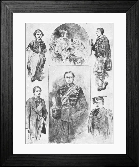 Framed Print : The Prince of Wales in his Early Days, (1901). Creator: Unknown Framed Print : The Prince of Wales in his Early Days, (1901). Creator: Unknown