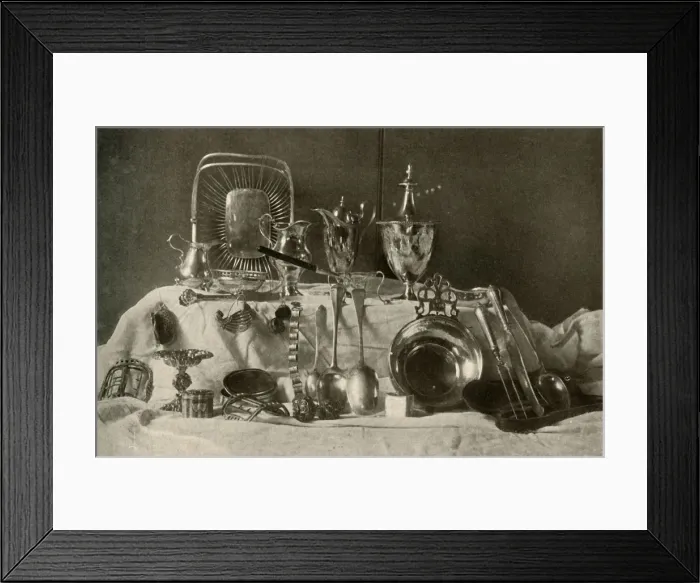 Framed Print : Seventeenth Century Silver, (c1937). Creator: Unknown Framed Print : Seventeenth Century Silver, (c1937). Creator: Unknown