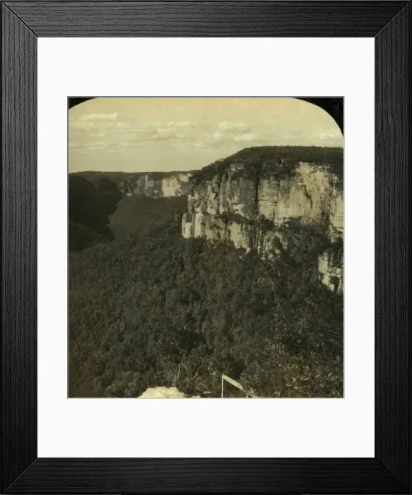 Framed Print : The Grose Valley, Blue Mountains, N. S. W. Australia, 1909. Creator: George Rose Framed Print : The Grose Valley, Blue Mountains, N. S. W. Australia, 1909. Creator: George Rose