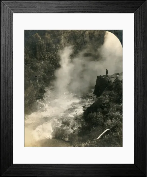 Framed Print : Champagne Cauldron, Wairakei, New Zealand, c1909. Creator: George Rose Framed Print : Champagne Cauldron, Wairakei, New Zealand, c1909. Creator: George Rose