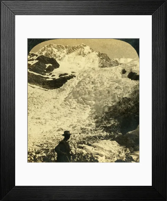 Framed Print : The Hochstetter Ice Falls, New Zealand, c1909. Creator: George Rose Framed Print : The Hochstetter Ice Falls, New Zealand, c1909. Creator: George Rose