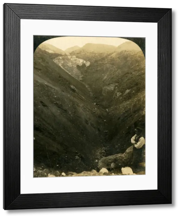 Framed Print : A Crater of Mount Tarawera, New Zealand, c1909. Creator: George Rose Framed Print : A Crater of Mount Tarawera, New Zealand, c1909. Creator: George Rose