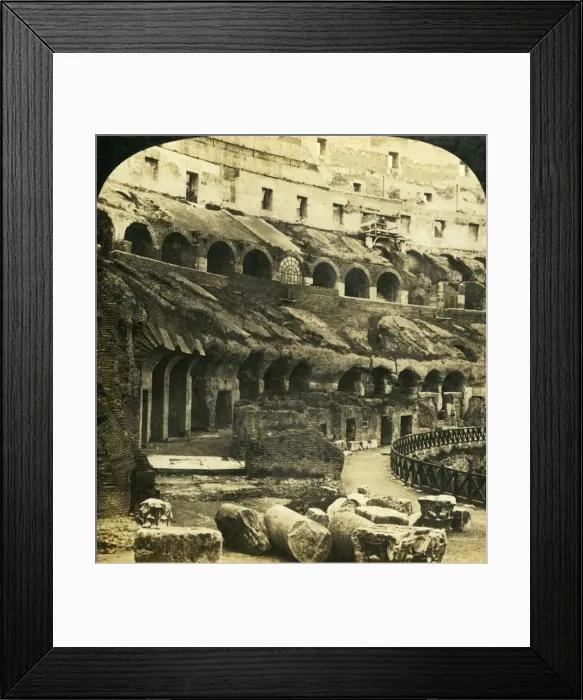 Framed Print : The Interior of the Colosseum, Rome, Italy, c1909. Creator: George Rose Framed Print : The Interior of the Colosseum, Rome, Italy, c1909. Creator: George Rose