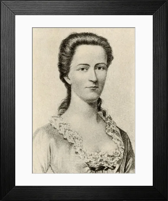 Framed Print : Portrait of Mrs. Mary Faneuil of Boston, reign of George II, c1760, (1937). Creator: Unknown Framed Print : Portrait of Mrs. Mary Faneuil of Boston, reign of George II, c1760, (1937). Creator: Unknown