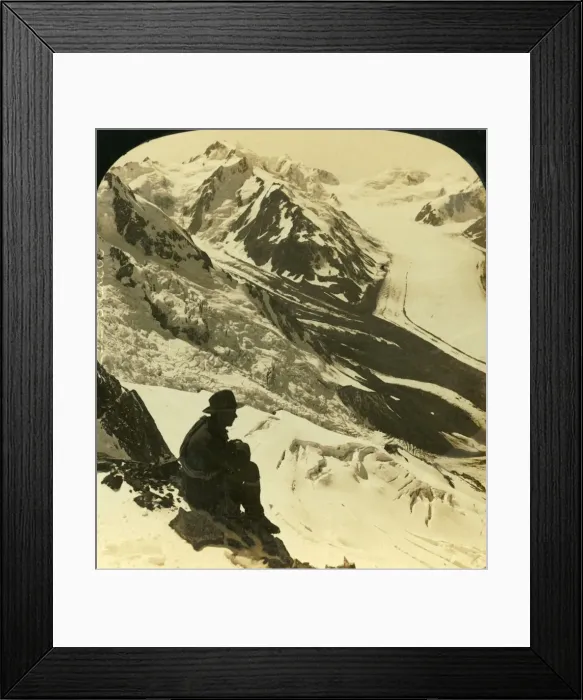 Framed Print : The Tasman and Rudolph Glaciers, Southern Alps, New Zealand, c1909. Creator: George Rose Framed Print : The Tasman and Rudolph Glaciers, Southern Alps, New Zealand, c1909. Creator: George Rose