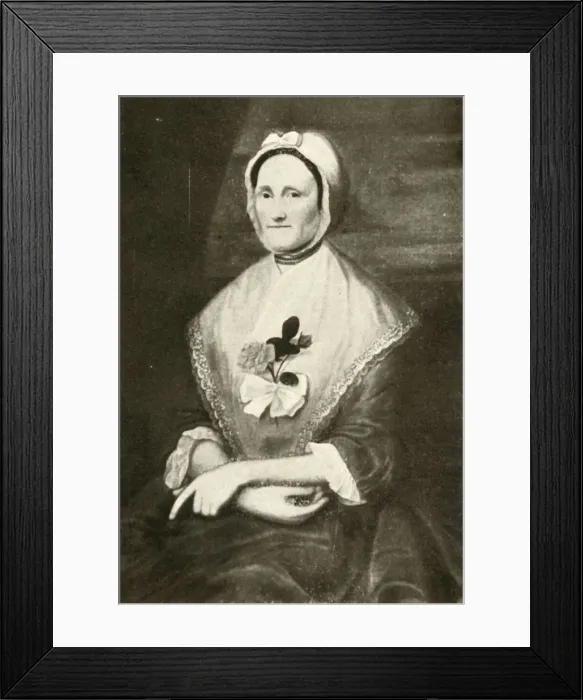 Framed Print : Portrait of a Dutch lady of the New York Colony, c1765, (1937). Creator: Unknown Framed Print : Portrait of a Dutch lady of the New York Colony, c1765, (1937). Creator: Unknown