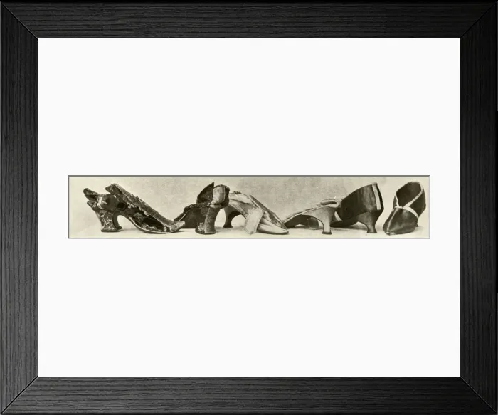 Framed Print : Group of slippers 1735, 1770 and 1780, (1937). Creator: Unknown Framed Print : Group of slippers 1735, 1770 and 1780, (1937). Creator: Unknown