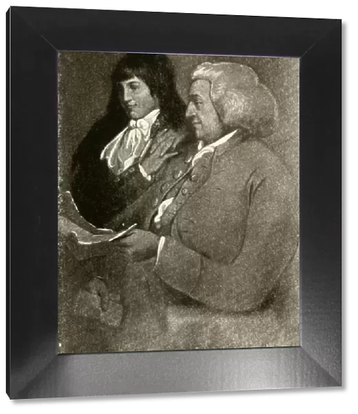 Portrait of Samuel Shoemaker, in bobwig, and his son, 1789, (1937). Creator: Unknown