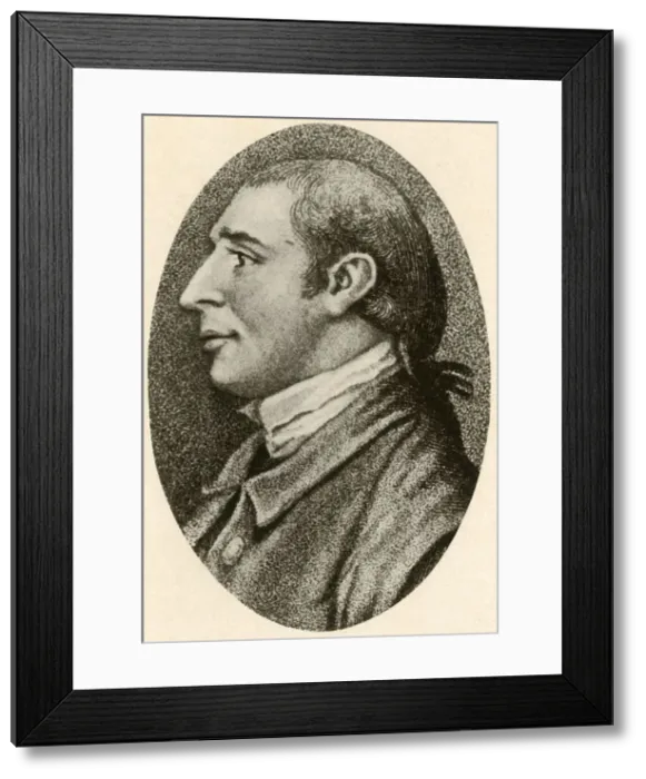 Framed Print : Portrait of Gouverneur Morris, with smooth hair and pigtail queue, c1780, (1937) Framed Print : Portrait of Gouverneur Morris, with smooth hair and pigtail queue, c1780, (1937)