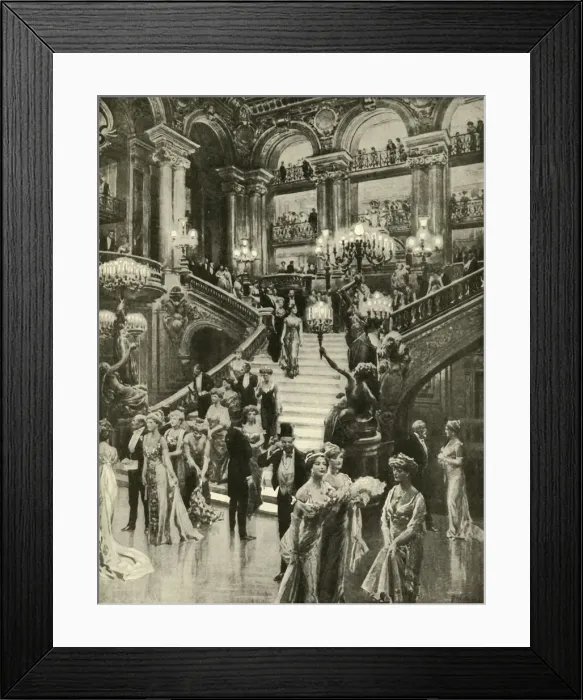 Framed Print : The Opera in Paris, 1910. Creator: Unknown Framed Print : The Opera in Paris, 1910. Creator: Unknown