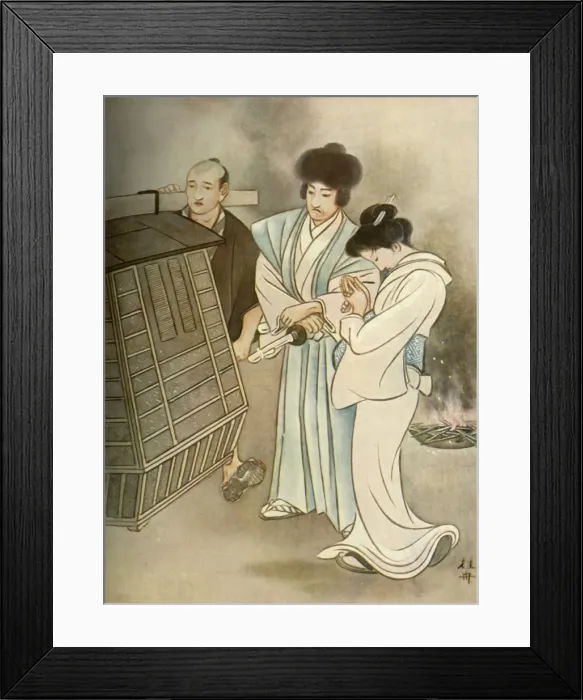 Framed Print : No, no, said Matsuo... this is not the body of my boy, 1919 Framed Print : No, no, said Matsuo... this is not the body of my boy, 1919