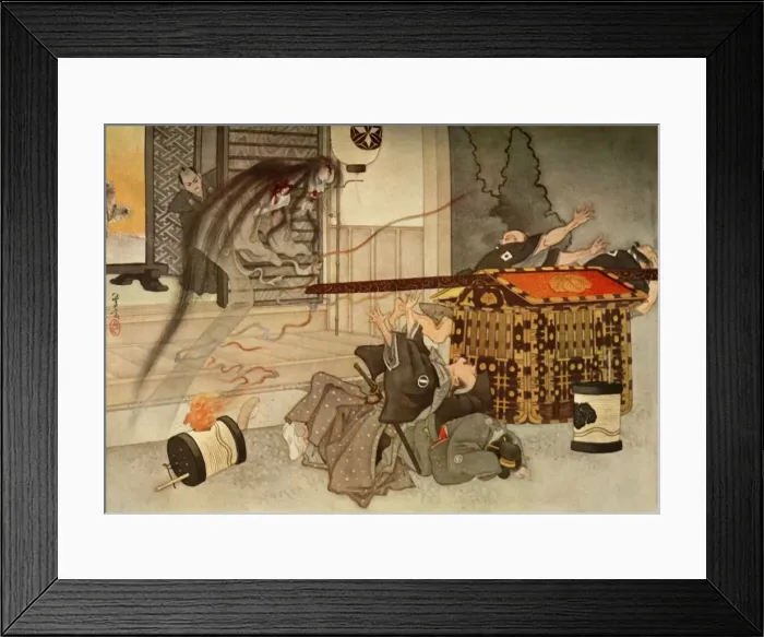 Framed Print : Her ghastly face and blood-stained garments... 1919. Creator: Unknown Framed Print : Her ghastly face and blood-stained garments... 1919. Creator: Unknown