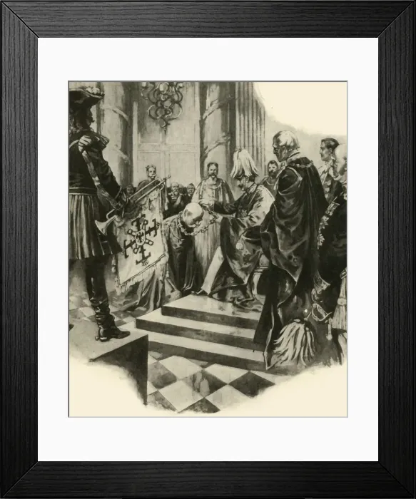 Framed Print : The Court of the Kaiser, 1910. Creator: Unknown Framed Print : The Court of the Kaiser, 1910. Creator: Unknown