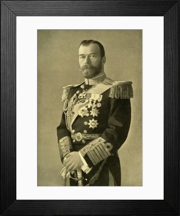 Framed Print : The Tsar Nicholas II, 1910s, (1920). Creator: Boissonnas & Eggler Framed Print : The Tsar Nicholas II, 1910s, (1920). Creator: Boissonnas & Eggler