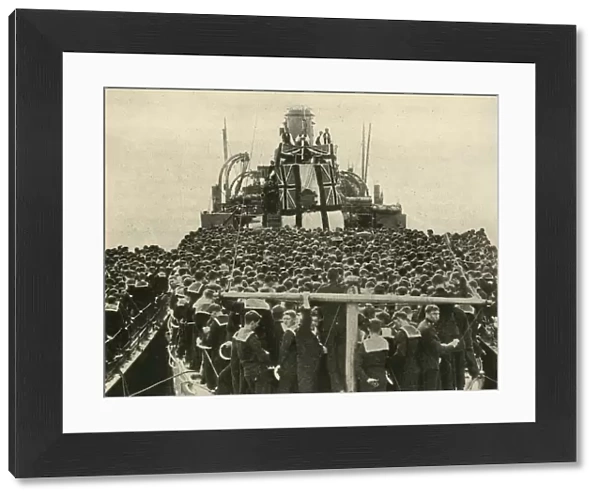 The Archbishop of York visits British sailors of the Royal Navy, First World War, 1914, (c1920)