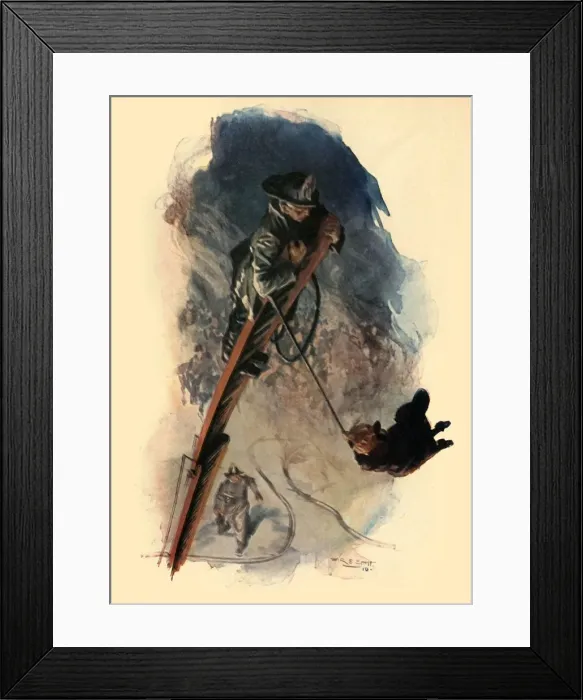 Framed Print : Full Width of the Street Swung The Pendent Figure, 1910. Creator: W. R Framed Print : Full Width of the Street Swung The Pendent Figure, 1910. Creator: W. R