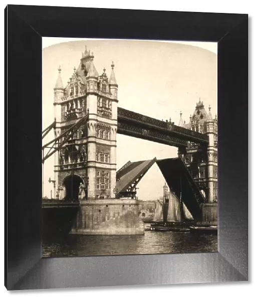 The New Tower Bridge, London, 1896. Creator: Works and Sun Sculpture Studios