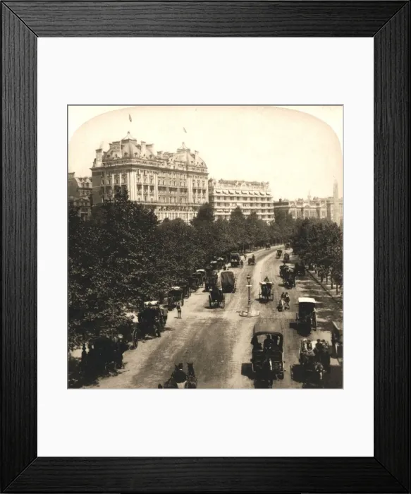 Framed Print : The Cecil and Savoy Hotels, London, 1896. Creator: Works and Sun Sculpture Studios Framed Print : The Cecil and Savoy Hotels, London, 1896. Creator: Works and Sun Sculpture Studios