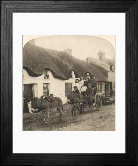 Framed Print : Picturesque Life and Customs of an Irish Village, Ireland, 1901. Creator: Works Framed Print : Picturesque Life and Customs of an Irish Village, Ireland, 1901. Creator: Works