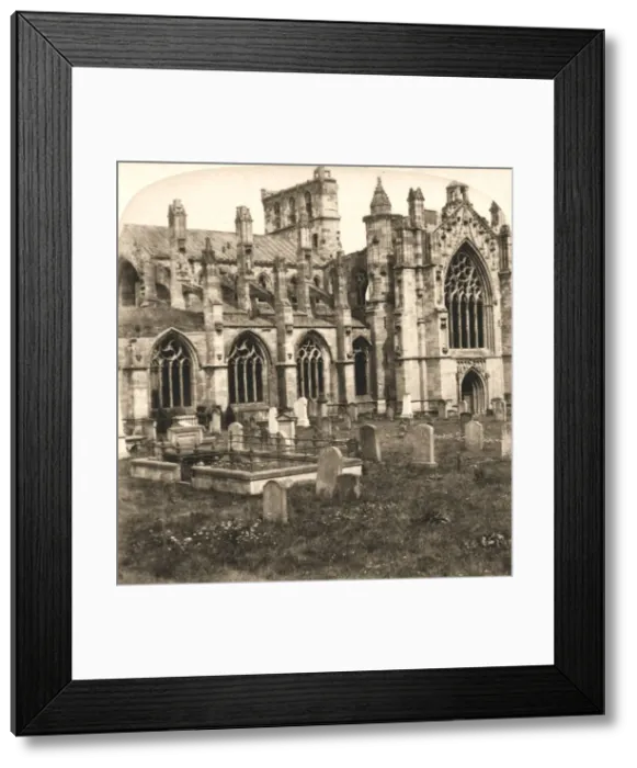 Framed Print : Melrose Abbey, Melrose, Scotland, 1896. Creator: Works and Sun Sculpture Studios Framed Print : Melrose Abbey, Melrose, Scotland, 1896. Creator: Works and Sun Sculpture Studios