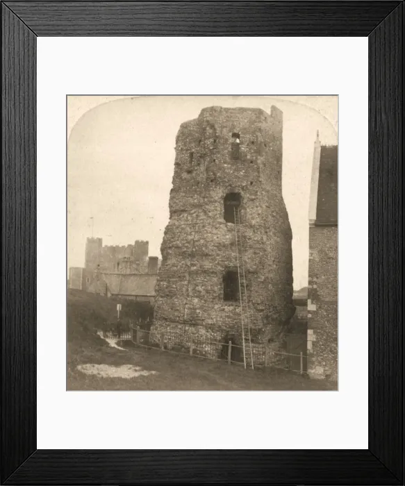 Framed Print : The Old Pharos of Dover, Roman Lighthouse, England, 1900 Framed Print : The Old Pharos of Dover, Roman Lighthouse, England, 1900