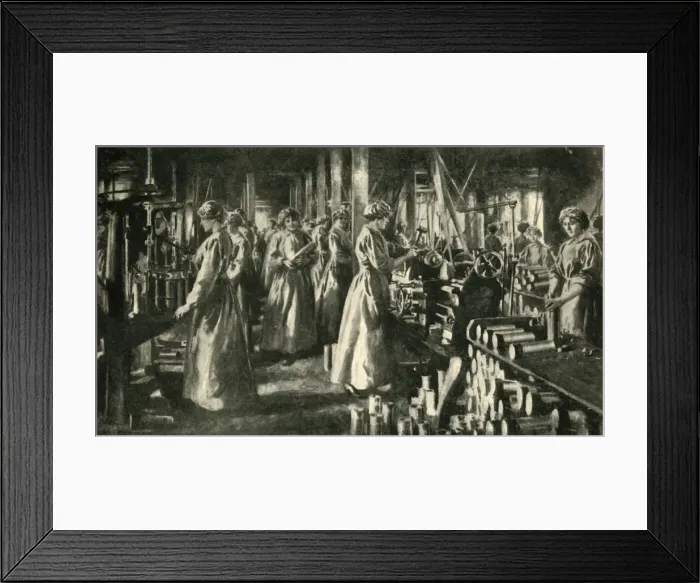 Framed Print : Women Workers for the War, c1914-1918, (c1920). Creator: Unknown Framed Print : Women Workers for the War, c1914-1918, (c1920). Creator: Unknown