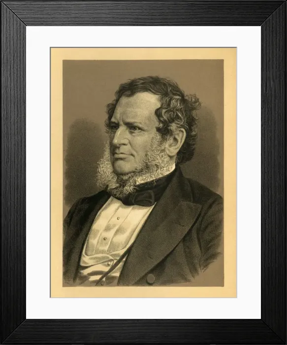 Framed Print : The Late Earl of Derby, c1850, (c1880). Creator: W&D Downey Framed Print : The Late Earl of Derby, c1850, (c1880). Creator: W&D Downey