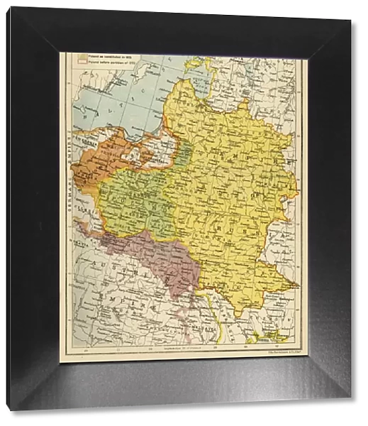 Poland, 1815-1914, (c1920). Creator: John Bartholomew & Son