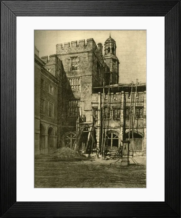 Framed Print : The Cloister, 1910, (1911). Creator: Unknown Framed Print : The Cloister, 1910, (1911). Creator: Unknown
