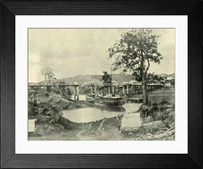 Framed Print : A Bridge at Lismore, 1901. Creator: Unknown Framed Print : A Bridge at Lismore, 1901. Creator: Unknown
