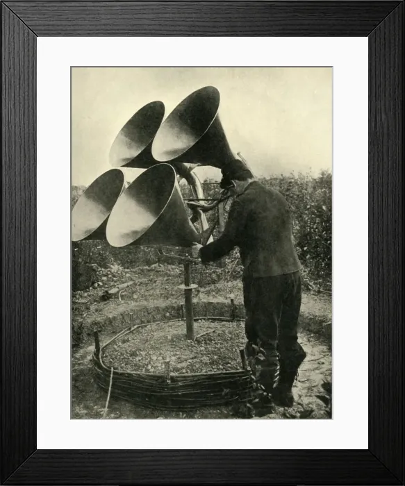 Framed Print : Anti-aircraft device, First World War, 1914-1918, (c1920). Creator: Unknown Framed Print : Anti-aircraft device, First World War, 1914-1918, (c1920). Creator: Unknown