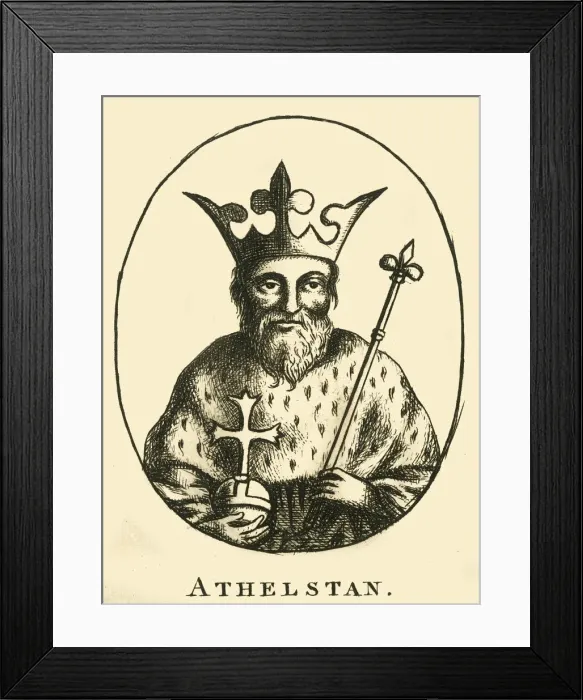Framed Print : Athelstan, 18th century. Creator: Unknown Framed Print : Athelstan, 18th century. Creator: Unknown